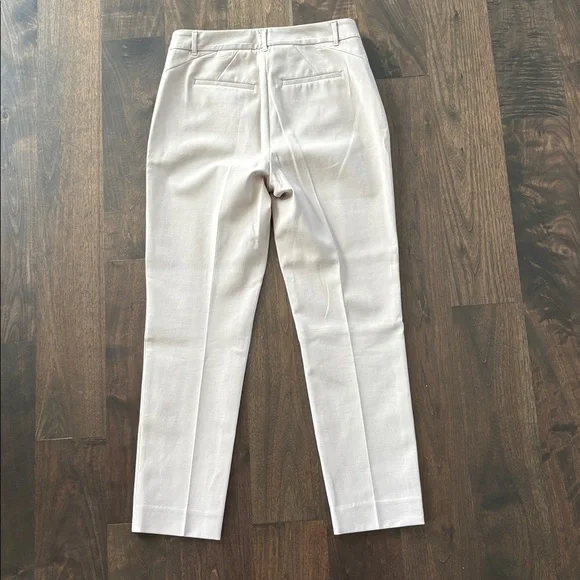 White House Black Market - Lt Beige Elle Straight Leg Ankle Pants - High Rise - Picture 3 of 6